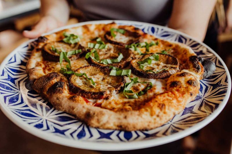 Eggplant Parmesan Pizza